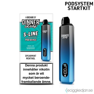 Dinner Lady S-Line | Spearmint Menthol | Podsystem