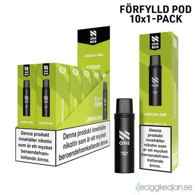 N One Pod V2 | Lemon Lime | Förfylld Pod | 10pack
