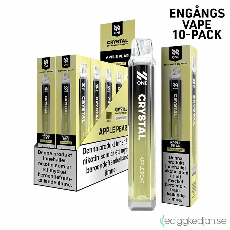 N One Crystal | Apple Pear | Engångsvape | 10pack