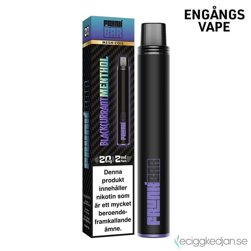 Frunk Bar | Blackcurrant Menthol | Engångsvape
