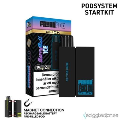 Pod Click Kit | Frunk | Berry Bull Ice | Batteri inkl Förfylld Pod