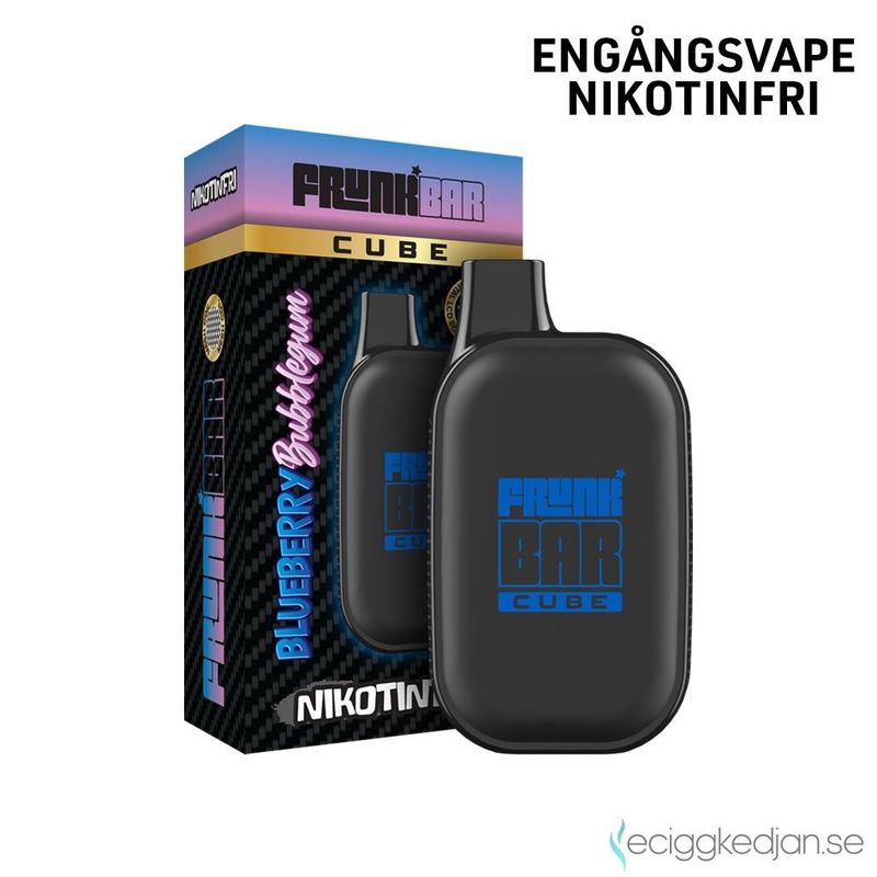 Frunk Bar Cube ZERO | Blueberry Bubblegum | Nikotinfri Engångsvape