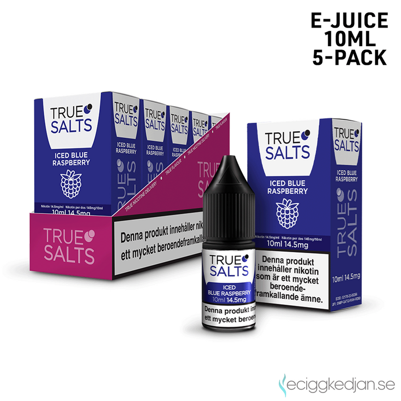 True Salts | Iced Blue Raspberry | 10ml E-Juice | 14,5mg Saltnikotin | 5pack