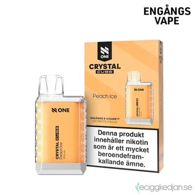 N One Crystal Cube | Peach Ice | Engångsvape