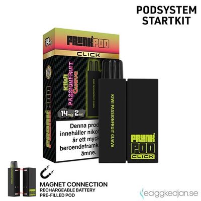 Pod Click Kit | Frunk | Kiwi Passion Guava | Batteri inkl Förfylld Pod