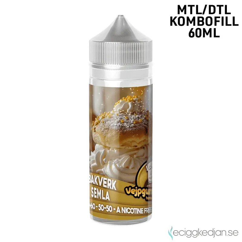 Vejpgummans Bakverk | Semla | 60ml Kombofill