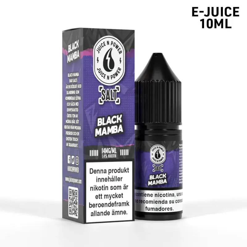 Juice n Power | Black Mamba | 10ml E-Juice