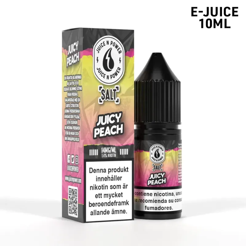 Juice n Power | Juicy Peach | 10ml E-Juice