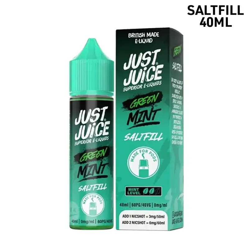 Just Juice Mint | Green Mint | 40ml Saltfill
