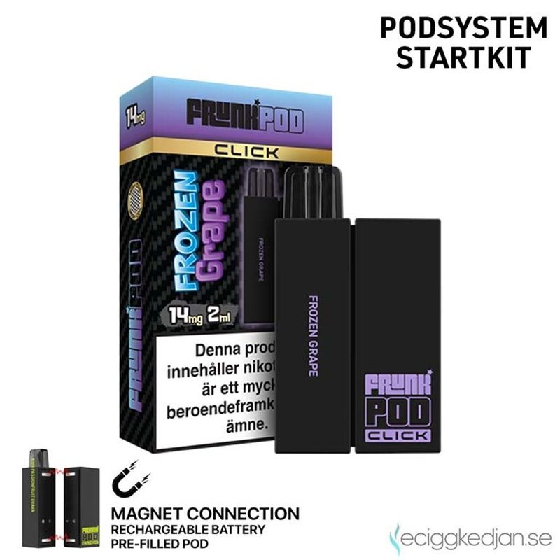 Pod Click Kit | Frunk | Frozen Grape | Batteri inkl Förfylld Pod