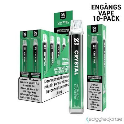 N One Crystal | Watermelon Strawberry | Engångsvape | 10pack