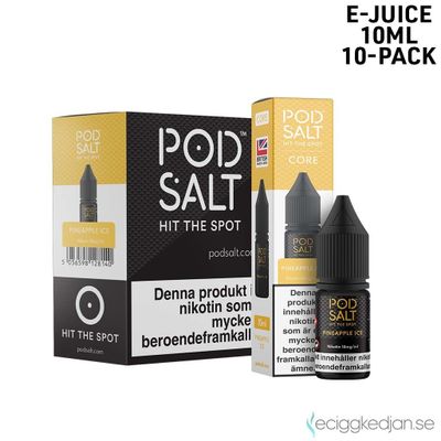Pod Salt Core | Pineapple Ice | 10ml E-Juice | 10pack