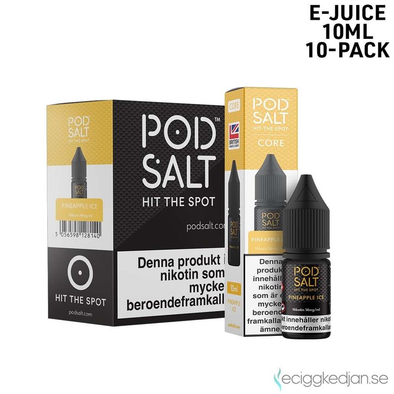 Pod Salt Core | Pineapple Ice | 10ml E-Juice | 10pack