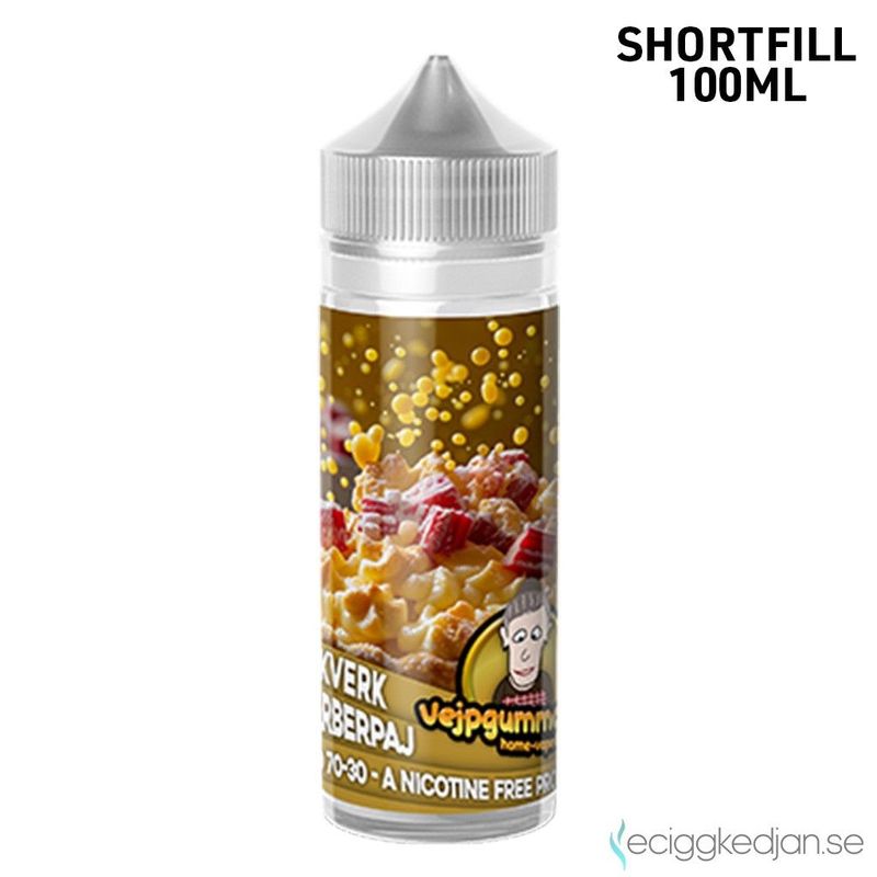 Vejpgummans Bakverk | Rabarberpaj |100ml Shortfill