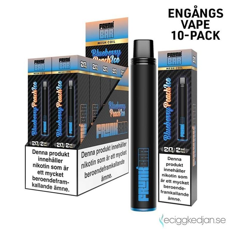 Frunk Bar | Blueberry Peach Ice | Engångsvape | 10pack