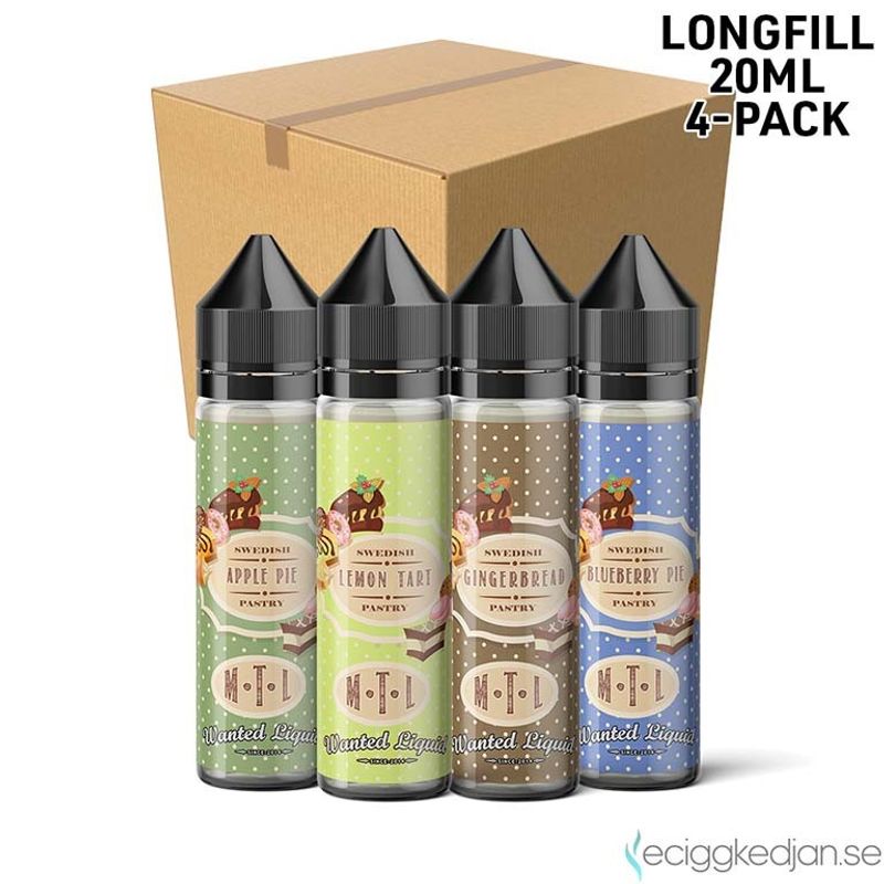 Swedish Pastry | Komplett Pack | 4st*Longfill 20ml