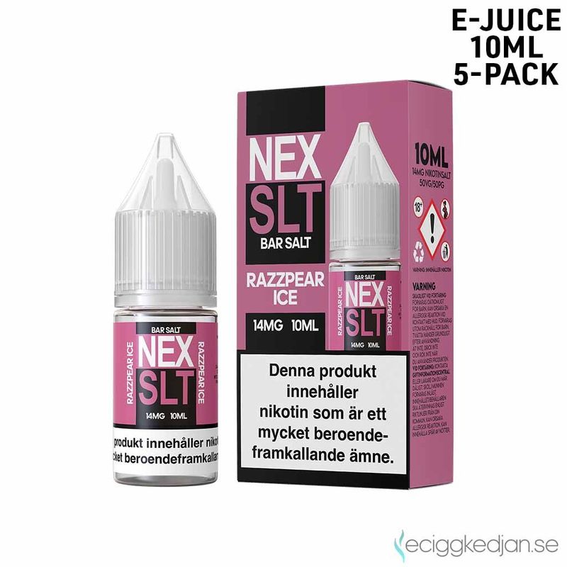 NEX SLT ICE | Razzpear Ice | 10ml E-Juice | 5pack