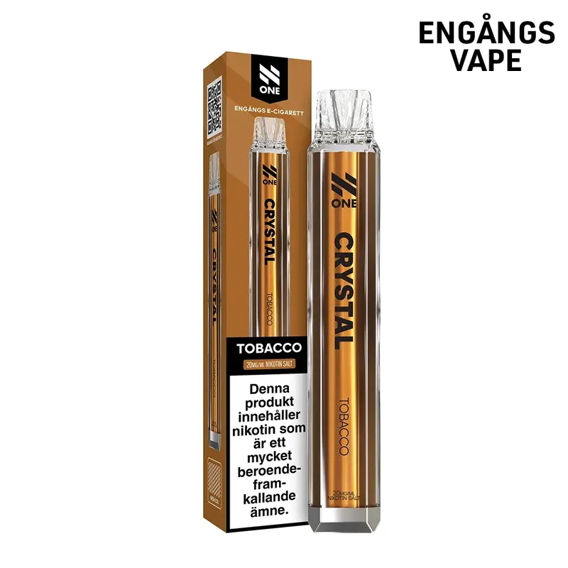 N One Crystal | Tobacco | Engångsvape