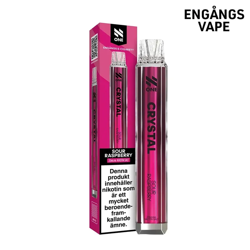 N One Crystal | Sour Raspberry | Engångsvape