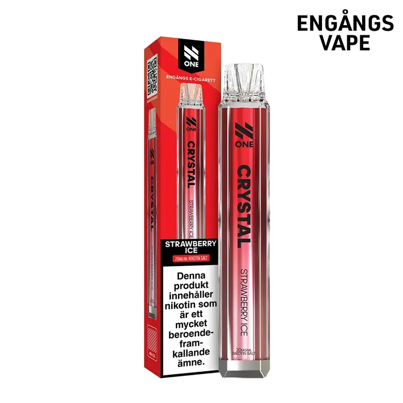 N One Crystal | Strawberry Ice | Engångsvape