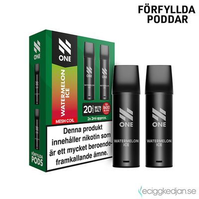 N One Pod V1 | Watermelon Ice | Inkl 1st Batteri | OBS! Utgånget datum