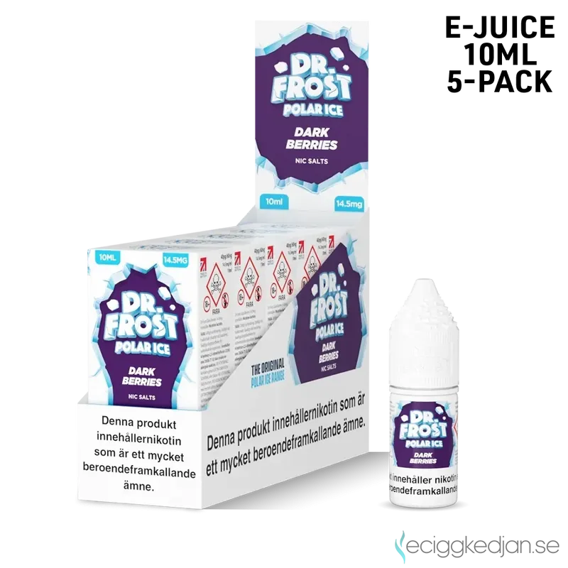 Dr Frost Polar Ice Nic Salt | Dark Berries | 10ml E-Juice | 14,5mg Saltnikotin | 5pack