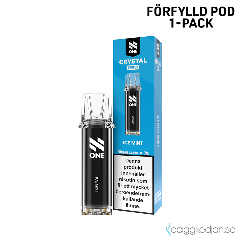 N One Crystal PRO | Ice Mint | Förfylld Pod