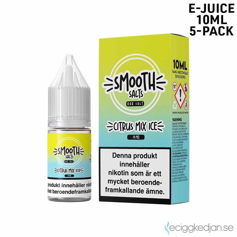 Smooth Salt ICE | Citrus Mix Ice | 10ml E-Juice | 5pack