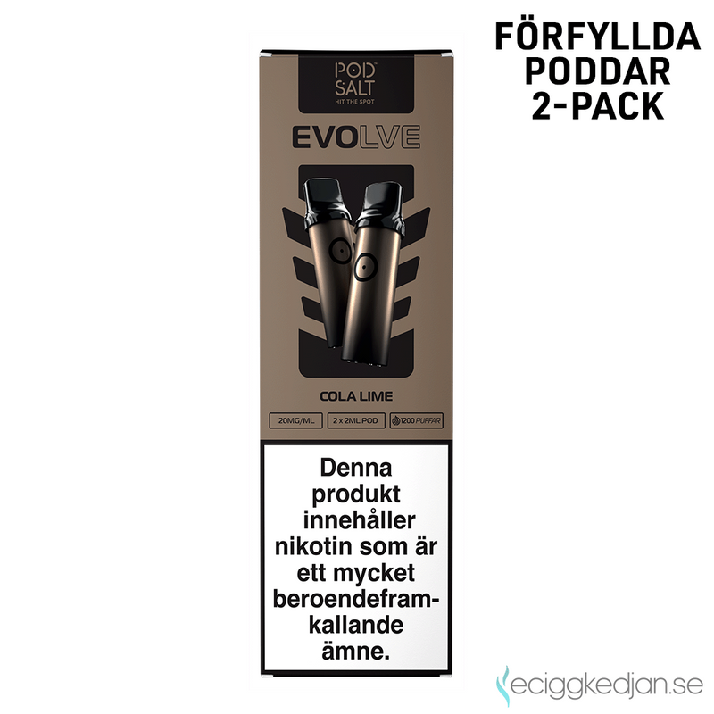 Pod Salt Evolve Pod | Cola Lime | Förfylld Pod | OBS! Utgånget Datum