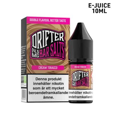 Drifter Salt | Cream Tobacco | 10ml E-Juice
