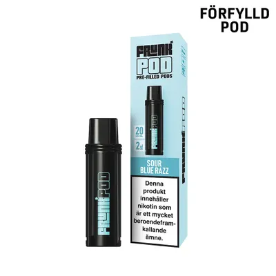 Frunk Pod | Sour Blue Razz | Förfylld Pod