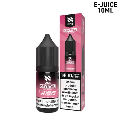 N One Crystal | Strawberry Ice Cream | 10ml E-Juice