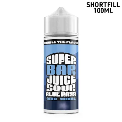 Super Bar Juice | Sour Blue Razz | 100ml Shortfill