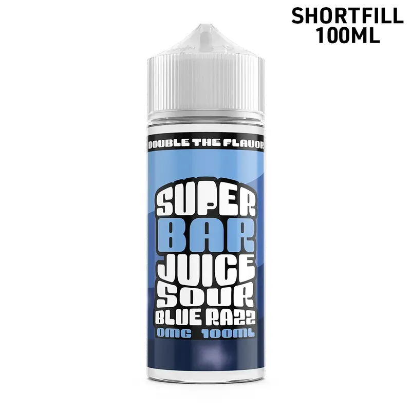 Super Bar Juice | Sour Blue Razz | 100ml Shortfill