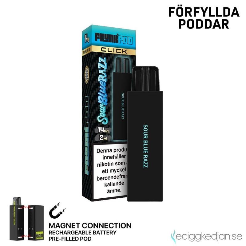 Frunk Pod Click Mesh | Sour Blue Razz | Förfylld Pod