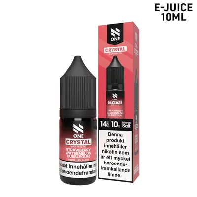 N One Crystal | Strawberry Watermelon Bubblegum | 10ml E-Juice