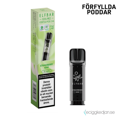 Elfa Mesh Pod | Strawberry Kiwi | Förfylld Pod | 2pack | OBS!! Utgånget Datum