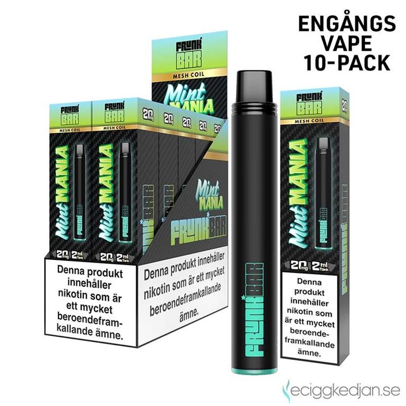 Frunk Bar | Mint Mania | Engångsvape | 10pack
