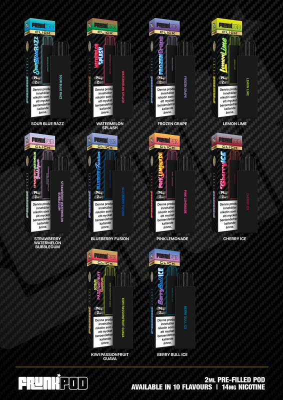 Frunk Pod Click Mesh| Lemon Lime | Förfylld Pod | 10pack
