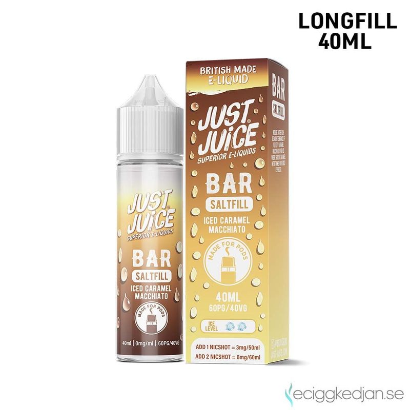 Just Juice Bar | Iced Caramel Macchiato | 40ml Saltfill