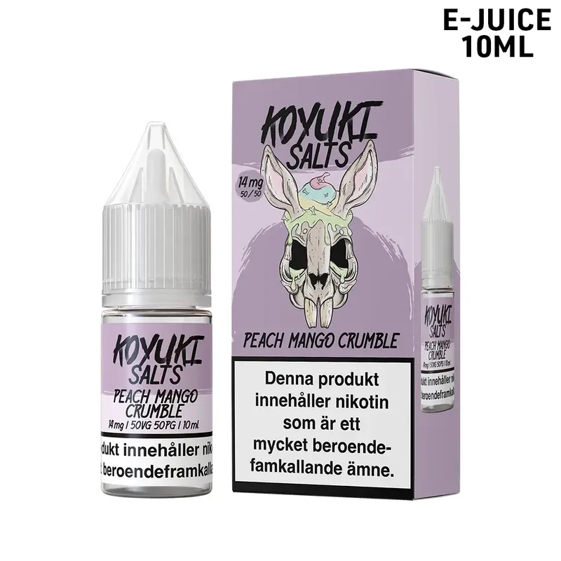 Koyuki Salts Chronicles | Peach Mango Crumble | 10ml E-Juice