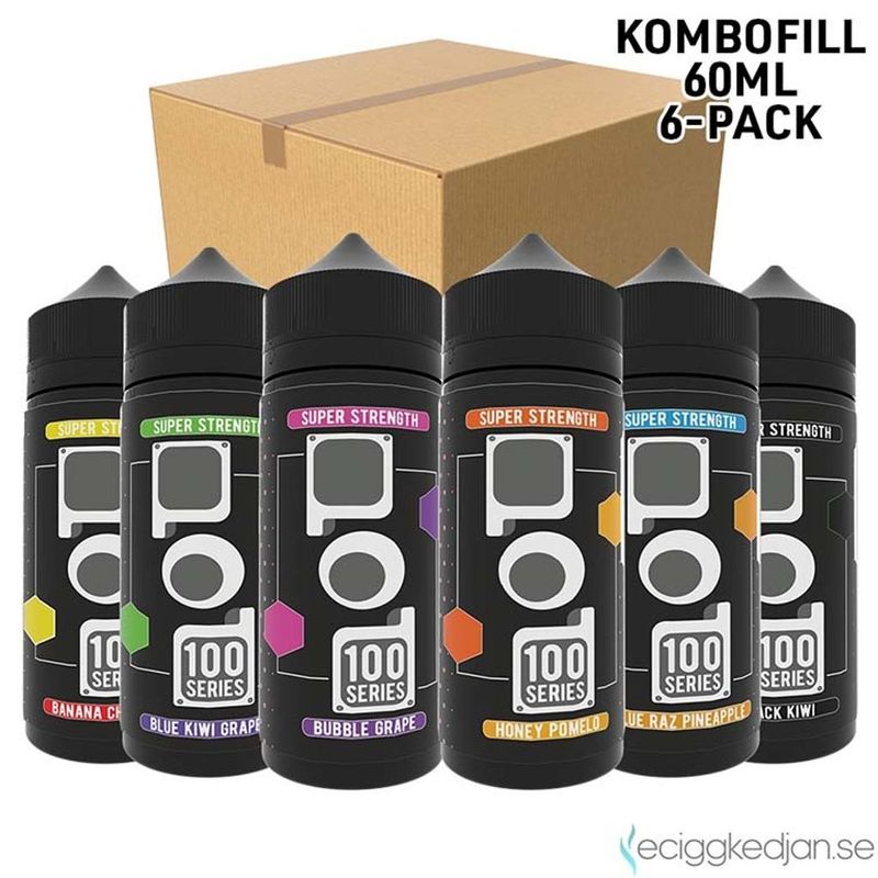 Pod 100 Series | Komplett Pack | 6st*Kombofill 60ml