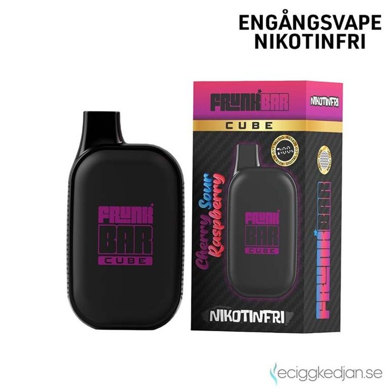 Frunk Bar Cube ZERO | Cherry Sour Raspberry | Nikotinfri Engångsvape