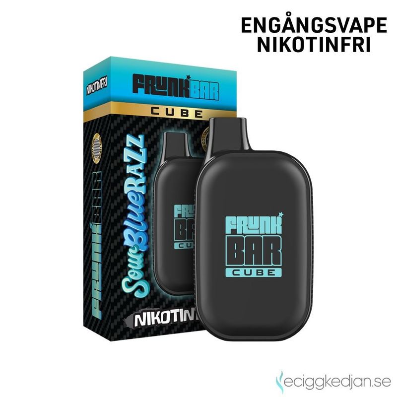 Frunk Bar Cube ZERO | Sour Blue Razz | Nikotinfri Engångsvape