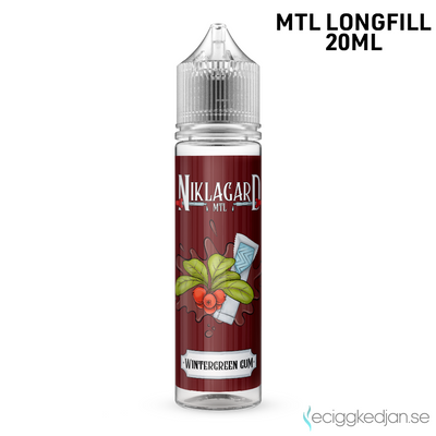 Niklagard | Wintergreen Gum | 20ml Longfill