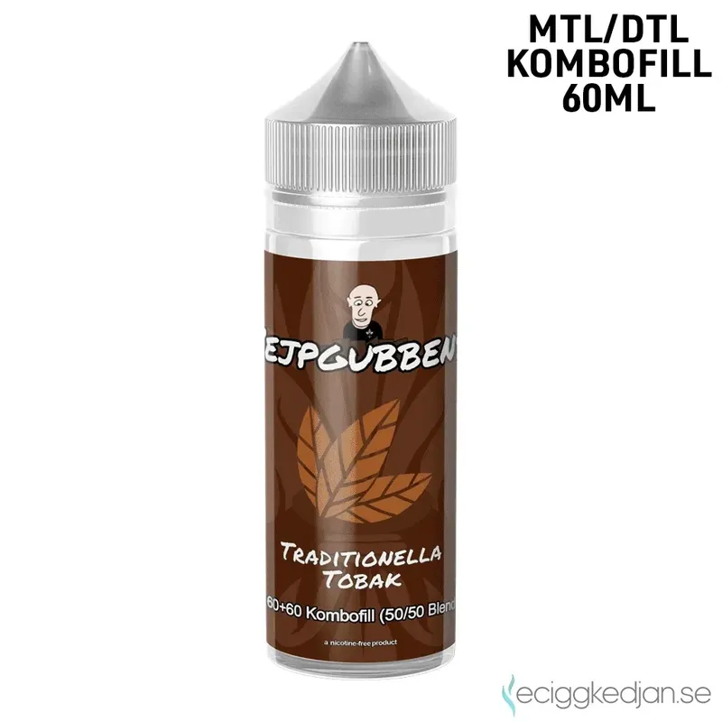 Vejpgubbens | Traditionella Tobak | 60ml Kombofill
