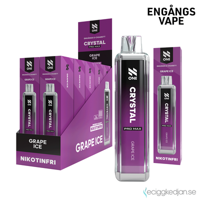 N One Crystal ZERO | Grape Ice | Engångsvape | 10pack