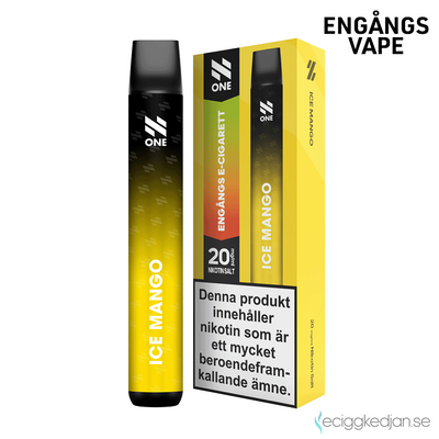 N ONE | Ice Mango | Engångs Vape  | UTGÅNGET DATUM