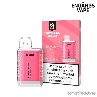 N One Crystal Cube | Strawberry Ice | Engångsvape