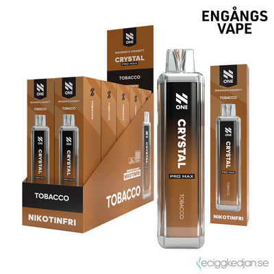 N One Crystal ZERO | Tobacco | Engångsvape | 10pack